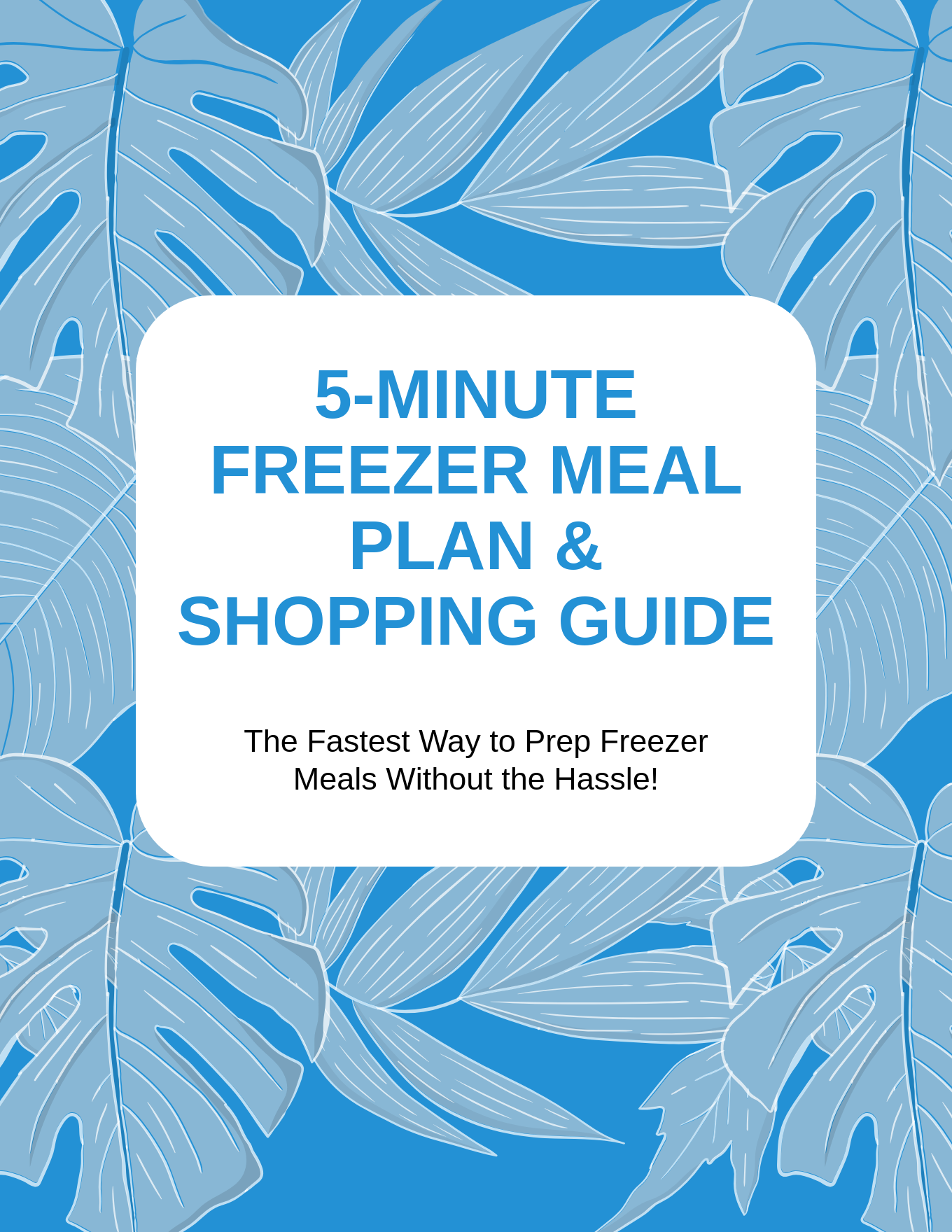 5-Minute Freezer Meal Plan & Shopping Guide