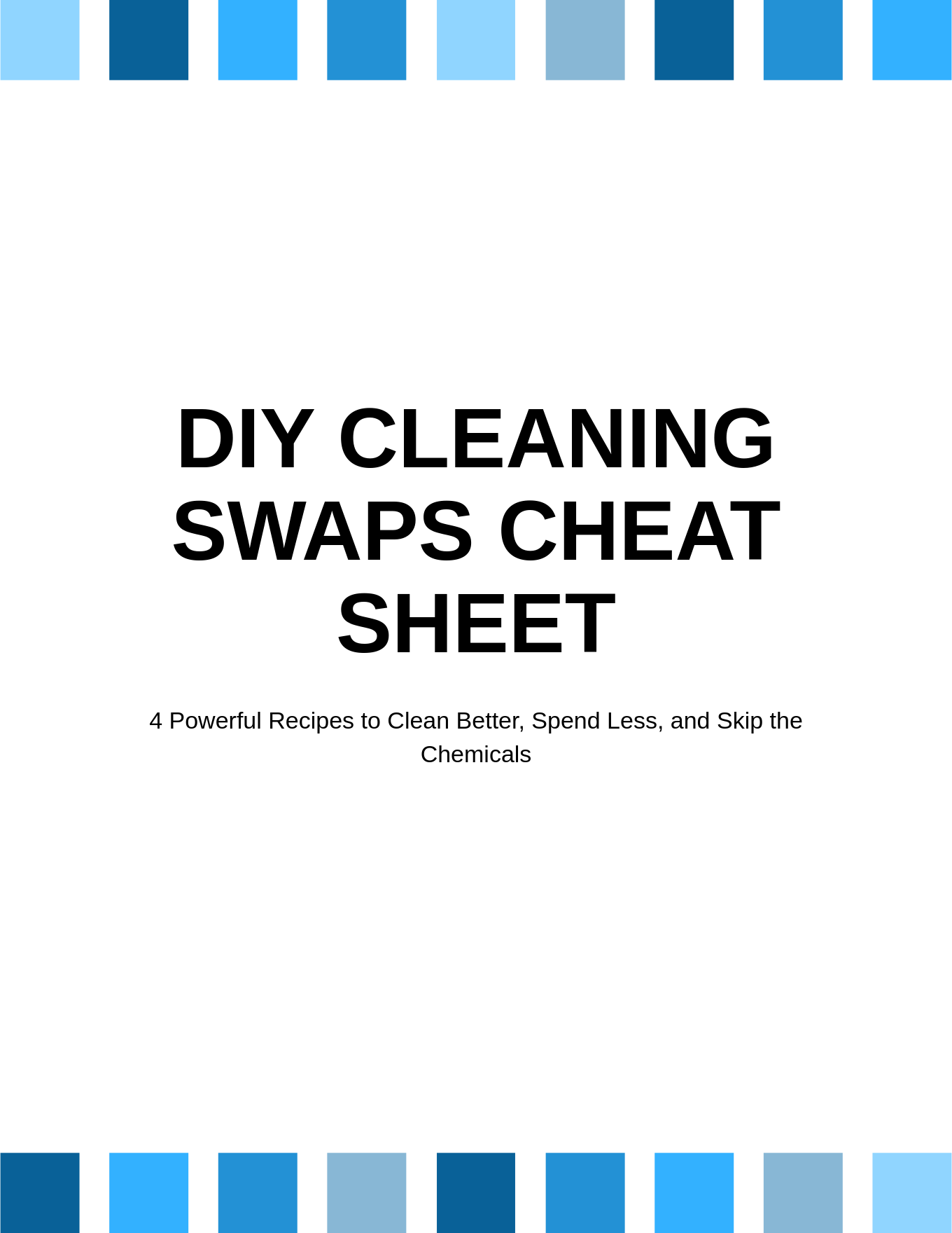 DIY Cleaning Swaps Cheat Sheet