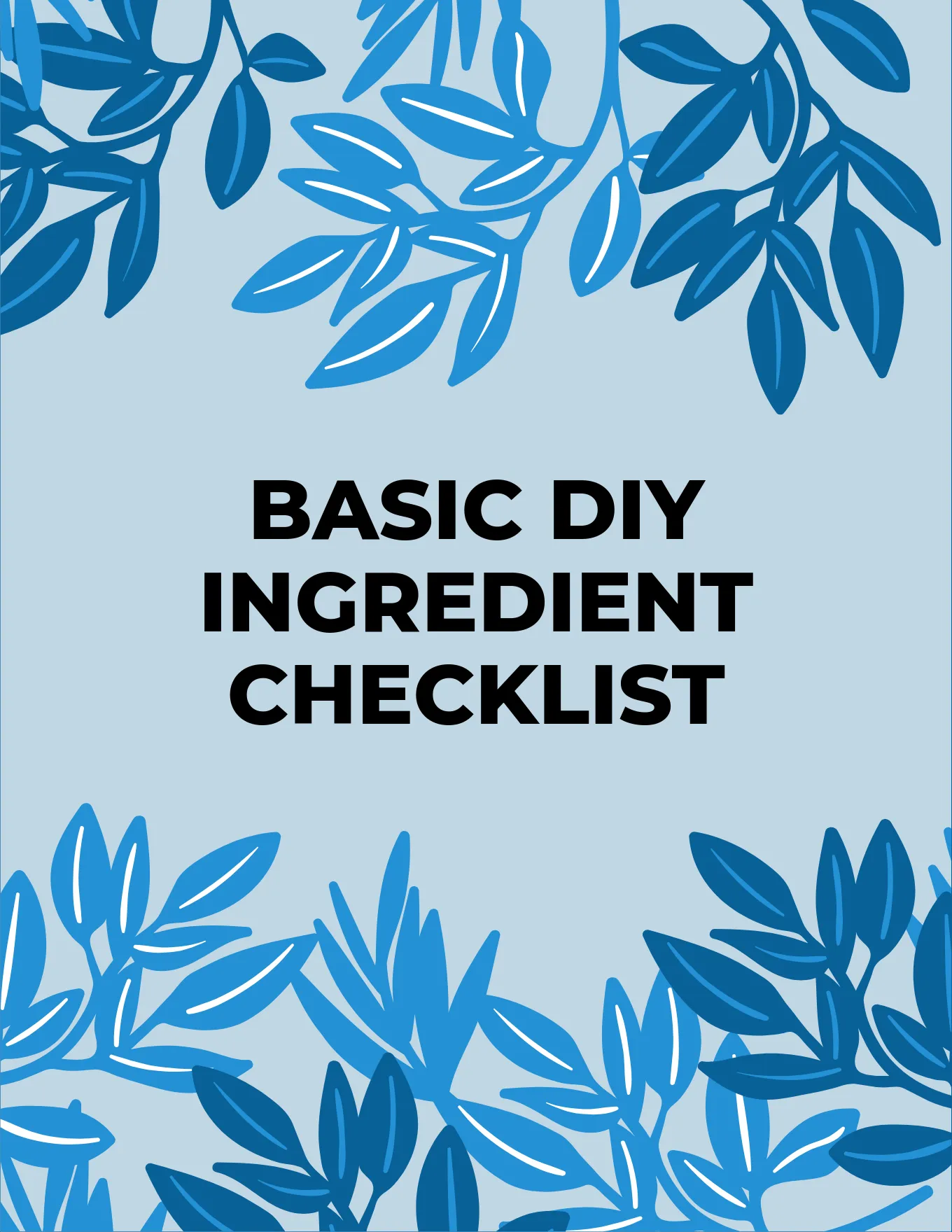 Basic DIY Ingredient Checklist