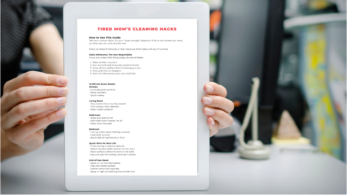 Tired Mom's Cleaning Hacks